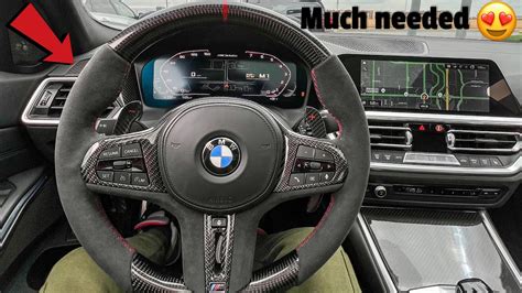 Strikingly shaped Alcantara grip areas with large thumb rests and special lining ensure direct <strong>steering</strong> feel and maximum grip. . M340i steering wheel